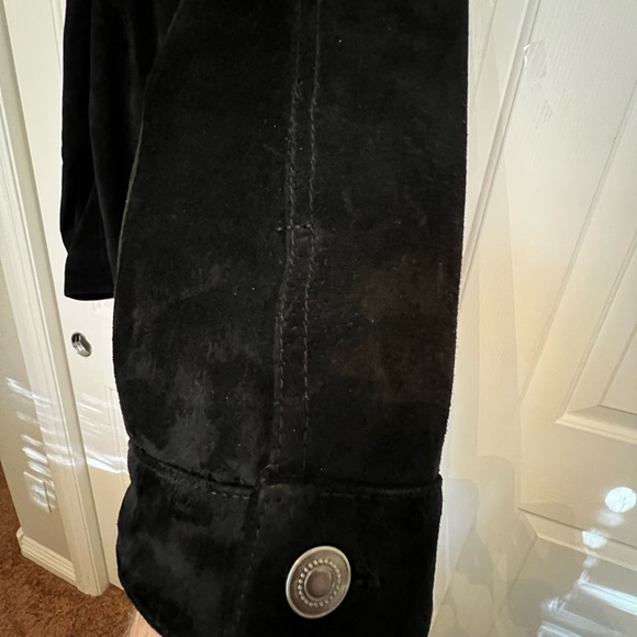 Chico’s Black suede leather jacket size 2 (12-14) - Picture 7 of 7